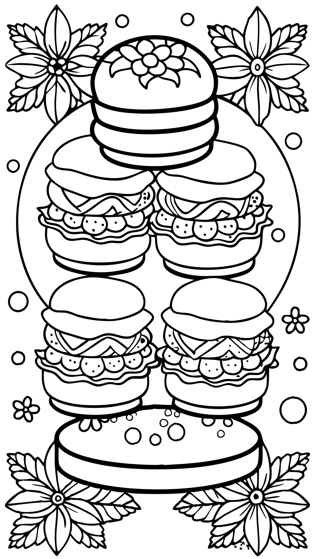 coloriages de macaron